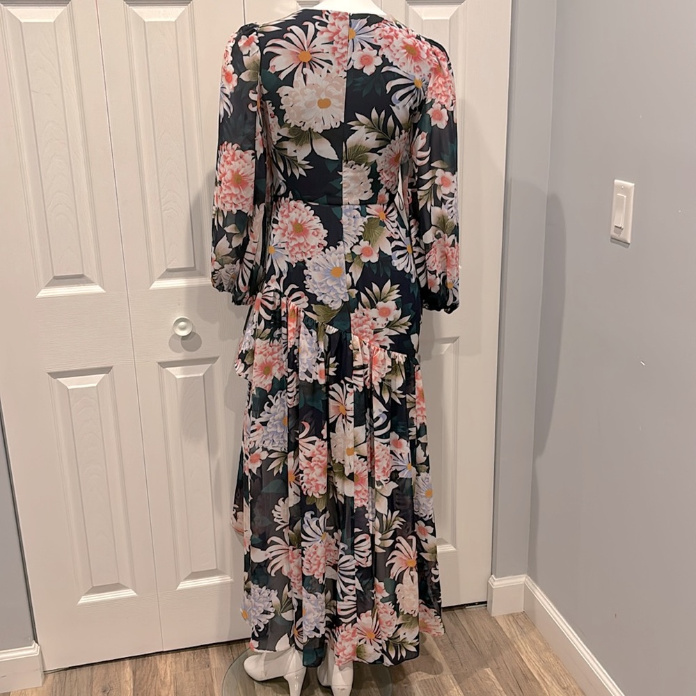NWOT Eliza J floral ruffle high low maxi - Picture 11 of 13